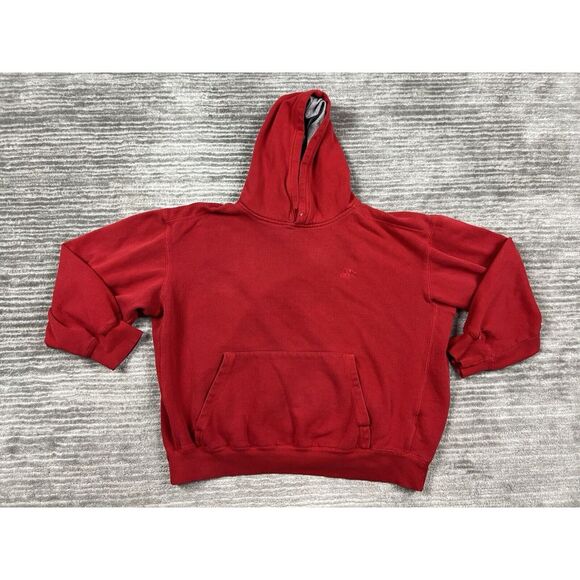 Starter Hoodie Mens Large Red Pullover‎ Long Sleeve Cotton Blend - Picture 1 of 13